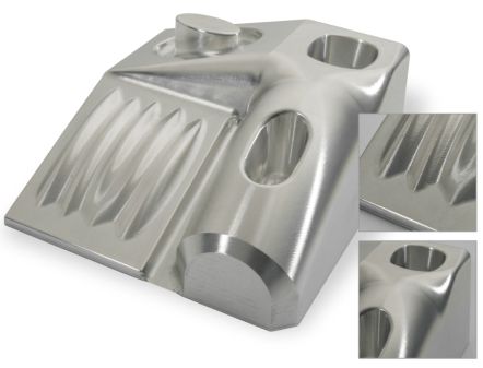 Fresa de carbonato EMB17 HRC65, fresa naco-revestida 45 ° Espiral / Modelo Regular EMB
