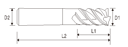 Broca de carboneto EMB03 (4 estrias)