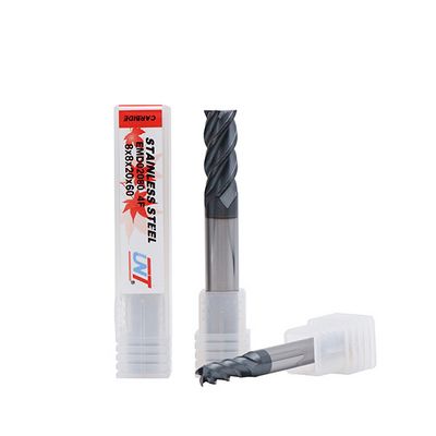 Fresa quadrada de carbonato (4 estrias) para aço, e titânio EMD02